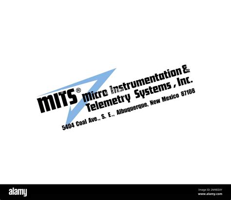micro instrumentation  telemetry systems rotated logo white background stock photo alamy