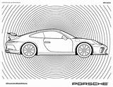Coloring Gt3 Panamera Taycan Conferencing Backgrounds Pastimes Downloadable sketch template
