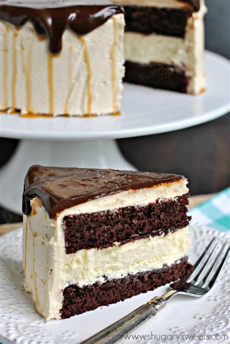 Salted Caramel Chocolate Cheesecake Cake Shugary Sweets