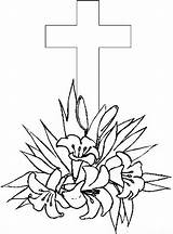 Coloring Pages Printable Cross Friday Easter Good Kids Crosses Print Color Drawing Flowers Lily Christian Book Sheets Colouring Pintables Happy sketch template