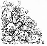 Coloring Mandala Pages Doodles Girly sketch template