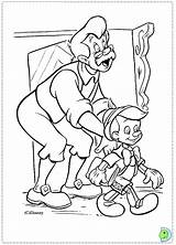 Dinokids Pinocchio Close Coloringdisney Coloring sketch template