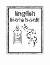 Spelling Freebie Notebooks Vocabulary Subject Fichas Vendido sketch template