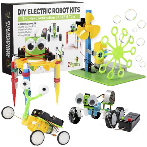 buy pepers electric motor robotic science kits  kids    diy