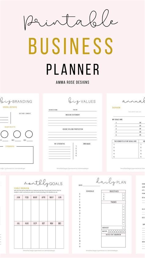 business plan template  printable