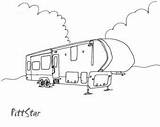 Wheel Camping Coloring 5th Camper Pages Fifth Drawing Travel Trailer Trailers Rv Campers Sketch Signs Clipart Paint Sketchite Gifts Printable sketch template
