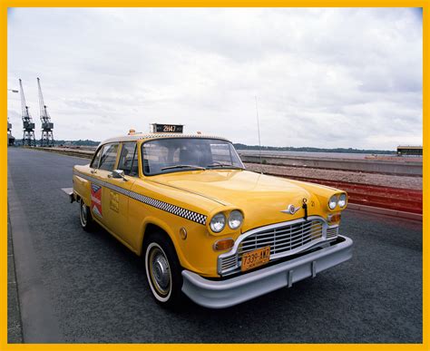 checker  cab   yellow  york taxicab flickr