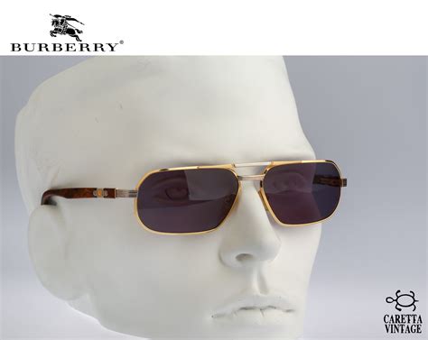 aviator sunglasses burberrys b 8795 s vintage 90s designer etsy