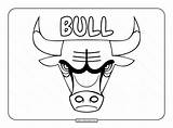 Bull Outline Coloring Head sketch template