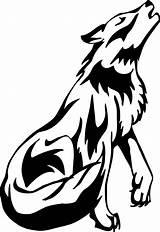 Wolf Drawings Howl Cute Tribal Drawing Tattoo Clipart Choose Board Animal sketch template