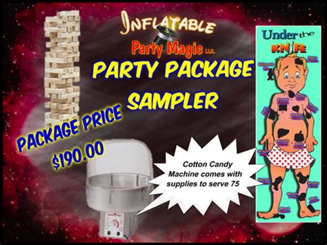 party package sampler inflatable party magic