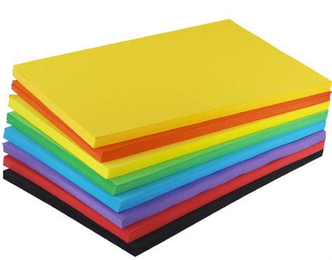 gsm coloured paper rainbow colours