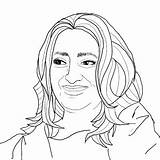 Zaha Hadid Hand Portrait Getdrawings Drawing Custom Sketch Retratos Pros Portraits Twitter sketch template