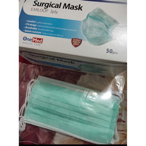 masker onemed surgical   lembar masker earloop masker onemed original masker medis masker