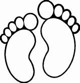 Footprint Footprints Coloring Printable Template Outline Footsteps Baby Pages Pattern Feet Clipart Templates Foot Clip Blank Cut Designlooter 48kb 300px sketch template