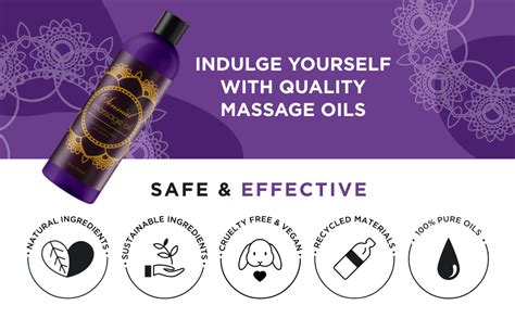 Sensual Massage Oil With Relaxing Lavender Almond Oil And Jojoba For