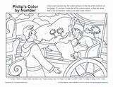 Color Coloring Bible Ethiopian Philip Number Kids Activities Pages Sunday School Children Activity Jesus Sheets Lessons Philips Told Official Conversion sketch template