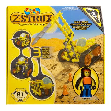 zoob  strux scorpion driller building toy set  pieces igralandiya