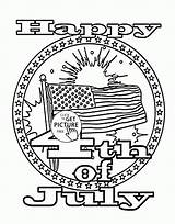 Coloring Pages July Kids Fourth Printables Wuppsy Card Sheets Choose Board sketch template