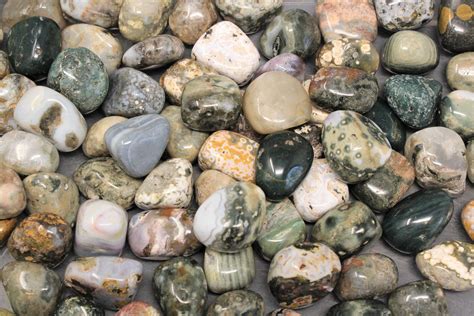 ocean jasper tumbled stones choose  oz  oz   lb bulk lots