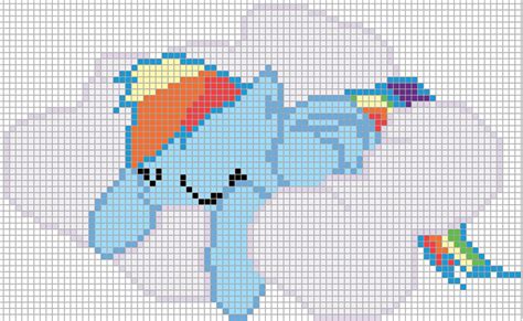 rainbow dash minecraft pixel art template images pictures becuo