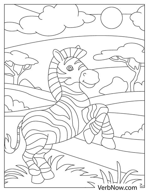 zebra coloring pages book   printable  verbnow
