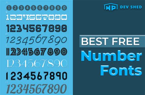 number fonts cool stylish
