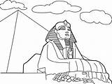 Pyramid Coloring Sphinx Egyptian Pages Giza Para Egipto Drawing Egypt Colorear Dibujos Pyramids Ancient Piramides Dibujo Egipcios Con Drawings Print sketch template
