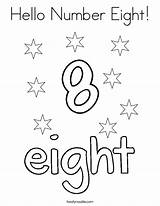 Number Coloring Eight Hello Sheets Noodle Preschool Print Pages Twisty Twistynoodle Built California Usa Activities Choose Board sketch template