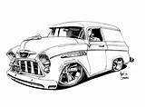 Chevy C10 sketch template
