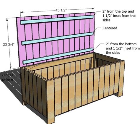 woodwork diy storage box plans  plans