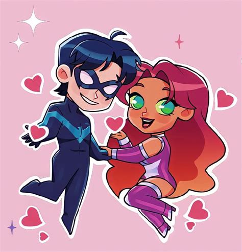 pin on dick grayson and starfire