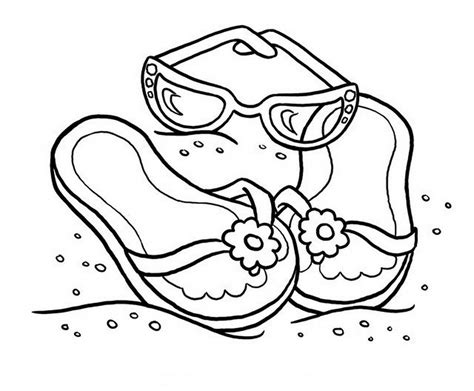 flip flop coloring pages  printable  getcoloringscom