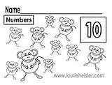 Monkeys Worksheets Count Math Color Preview sketch template