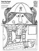 Paper Bag Scout Puppet Girl Scouts Brownie Juliette Low Puppets Bags Scribd Choose Board sketch template