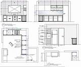 Kitchen Cad Modular Drawing Architecture Detail Plan Details Elevation Layout Furniture Cadbull Description Floor sketch template