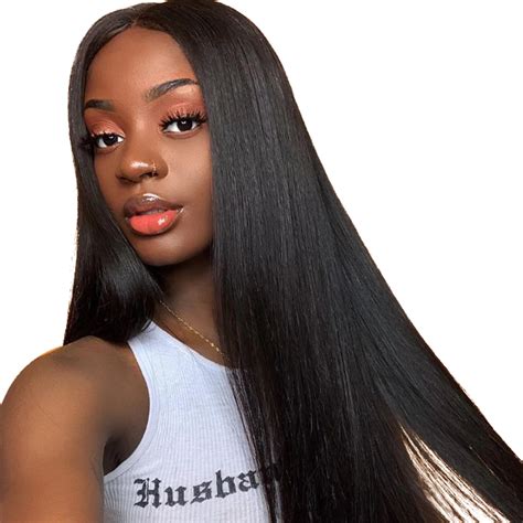 brazilian straight lace front wigs   lace front human hair