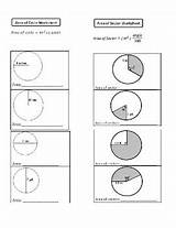 Geometry Area Arc Worksheet Length Circumference Unit Sector Circle Subject sketch template