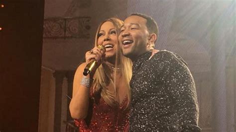 Watch Mariah Carey Tease A Blindfolded John Legend Onstage In Vegas