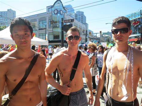 Naked Thread Promotional Models At The Vancouver Pride Parade
