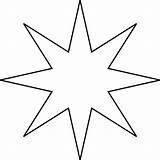 Star Outlines Big Clipart sketch template