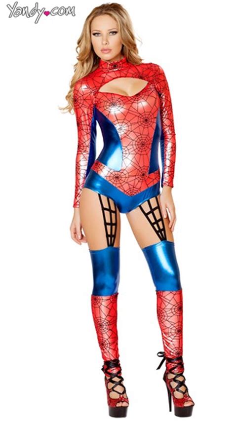 red spider girl costume female spider costume web