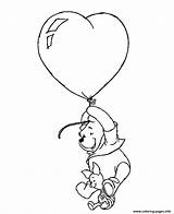 Balloon Piglet Heart Coloring Pages Winnie Valentine Drawing Disney Printable Flying Balloons Pooh Line Info Bear Color Book Da Getdrawings sketch template
