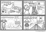 Countries Coloring Pages Kids Book Around Grade 2nd Country Children Kindergarten Preschool Geography Homeschool sketch template