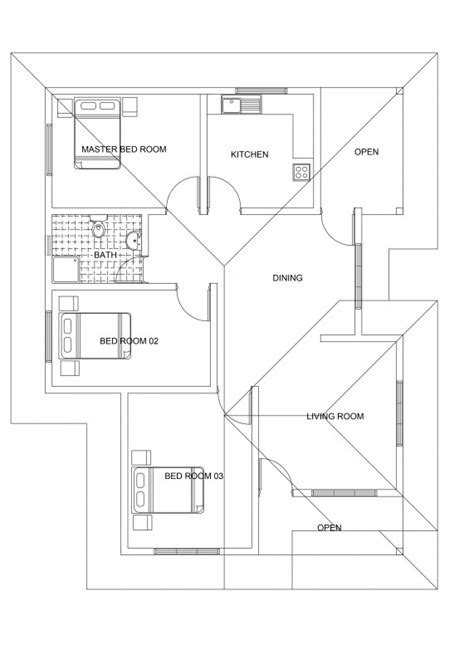 single story  bedroom house plan  downlod