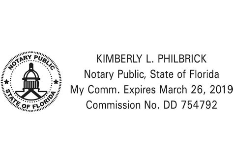 Notary Public Florida Notary Block Florida
