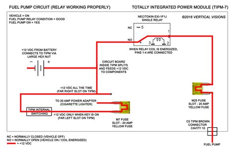 dodge ram  tipm wiring diagram fuel pump relay wiring diagram
