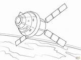Spacecraft Coloring Pages Getdrawings sketch template