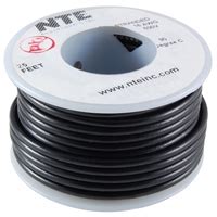 nte awg black stranded hookup wire  feet wh   csa tr