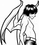 Devil Boy Demon Draw Drawing Step Wings Dragoart Girl Clipartmag Evil Getdrawings Clipart sketch template